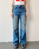 Washed Flares Jeans #250421